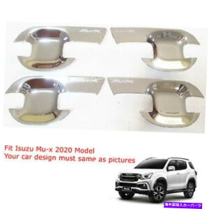 �N���[���J�o�[ Isuzu mu-x mux 2020�N�����h�A�n���h���J�o�[�g����4pcs�̏ꍇ For Isuzu Mu-x mux 2020 Chrome Door Handle Cover Trim 4Pcs�y���s�A���i�z