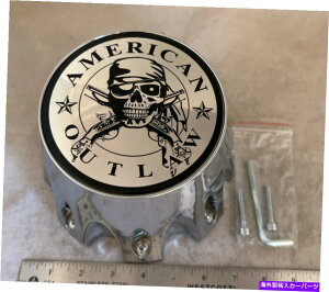 N[Jo[ VAJAEg[NzC[g[nuJo[Z^[Lbv8OBC-790SL NEW American Outlaw Chrome Wheel Rim TALL Hub Cover Center Cap 8 Lug BC-790SL