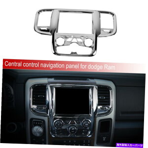 �N���[���J�o�[ �Z���^�[�R���g���[���i�r�Q�[�V����GPS�p�l���J�o�[�_�b�WRAM 1500 2011-17 Chrome�̃g���� Center Control Navigation GPS Panel Cover Trim For Dodge RAM 1500 2011-17 Chrome