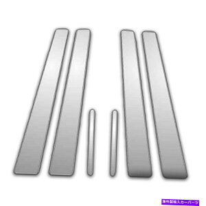 N[Jo[ 07-11g^J6PCÑ|XgJo[ 6Pc Chrome Pillar Post Covers for 07-11 Toyota Camry
