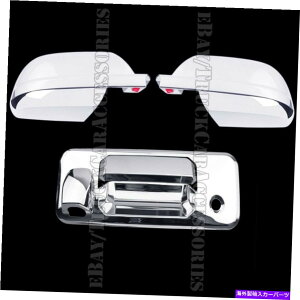 N[Jo[ g^chN[̃NJo[Max 2014-2017t~[ +e[Q[gJ Chrome Covers For TOYOTA Tundra Crew Max 2014-2017 Full Mirrors +Tailgate Camera