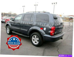 クロームカバー フィット:2004-2009ダッジデュランゴステンレススチールフラットガスキャップカバーアクセント1PC fit:2004-2009 Dodge Durango Stainless Steel Flat Gas Cap Cover Accent 1Pc