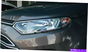 N[Jo[ Ford Ecosport 4 Door 2015 2016ZbgNtgwbhvCgJo[g For Ford Ecosport 4 Door 2015 2016 Set Chrome Front Head Lamp Light Cover Trim