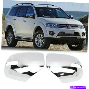N[Jo[ ~gDpWFX|[c2009-2014obNr[NTChEBO~[Jo[g For Mitsu Pajero Sport 2009-2014 Rearview Chrome Side Wing Mirror Cover Trim