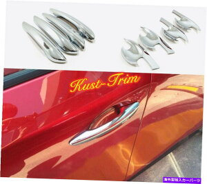 N[Jo[ 2019N2021N}c_3Z_ANZABSNhAnh{EJo[JbvgɓKĂ܂ FIT For 2019 2021 Mazda 3 Sedan Axela ABS Chrome Door Handle Bowl Cover Cup Trim