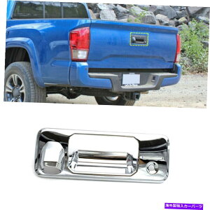 クロームカバー トヨタタコマ2016-2021クロムテールゲートリアドアハンドルボウルカバートリム1PC For Toyota Tacoma 2016-2021 Chrome Tailgate Rear Door Handle Bowl Cover Trim 1pc