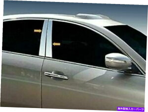 N[Jo[ tBbgF2009-2014q_CWFlVX4PCs[|XgXeXX`[ghAJo[ fit:2009-2014 Hyundai Genesis 4Pc Pillar Post Stainless Steel Trim Door Cover