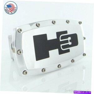 N[Jo[ n}[H3Srbgqb`Jo[iNj Hummer H3 Logo Billet Tow Hitch Cover (Chrome)