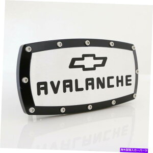 N[Jo[ V{[AoVFrbggEqb`Jo[iN̍gj Chevrolet Avalanche Billet Tow Hitch Cover (Black Trim on Chrome)