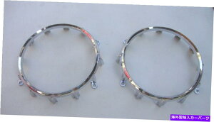 �N���[���J�o�[ 1958 58�t�H�[�h�����`�F���Z�_���z�B�e�[�����C�g�����Y�N�����J�o�[�t���o�b�N�A�b�v 1958 58 FORD RANCHERO SEDAN DELIVERY TAILLIGHT LENS CHROME COVER W/ BACK UP�y���s�A���i�z