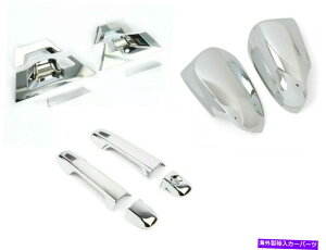 N[Jo[ Chrome 4hAnh+2018-2020g^C-HR CHR̃~[Jo[Jo[ Chrome 4 Door Handle+Mirror Cover Covers For 2018-2020 Toyota C-HR CHR