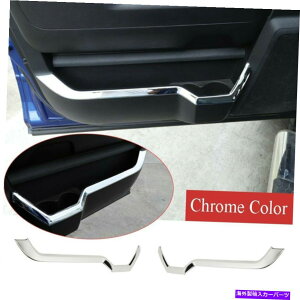 N[Jo[ NABSCeAtghA[{bNXXgbvJo[_bWRAM 2010-17ɓKĂ܂ Chrome ABS Interior Front Door Storage Box Strip Cover Fit For Dodge RAM 2010-17