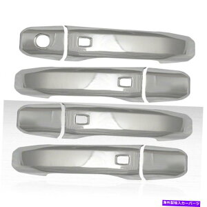 �N���[���J�o�[ 19-20 Sierra 1500�V�������f����4�̃h�A�n���h���J�o�[�̃Z�b�g - �X�}�[�g�L�[�t���N���� Set of 4 Door Handle Covers for 19-20 Sierra 1500 New Model - Chrome w/Smart Key