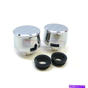 N[Jo[ 2xrbgNA~jEouJo[u[U[Lbv{[~zbgXg[gbh 2x Billet Chrome Aluminum Valve Cover Breather Cap Ball Milled Hot Street Rod
