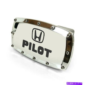 N[Jo[ z_̃pCbǵArbgA~jENqb`Jo[݂܂ Honda Pilot Engraved Billet Aluminum Chrome Tow Hitch Cover