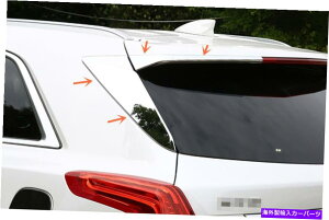 N[Jo[ LfbNXT5 2016-2022NAgNEBhEgCAOEBOJo[g4PC For Cadillac XT5 2016-2022 Chrome Rear Trunk Window Triangle Wing Cover Trim 4pc