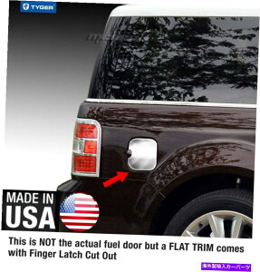 N[Jo[ ^CK[2015N99ɓK TYGER Fits For 09-2015 Ford Flex Gas Cap Chrome Stainless Steel Fuel Cover