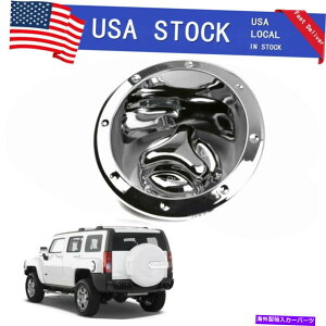 N[Jo[ Hummer H3 2006 07 08-10`gNLbv̔Rx[K\^NJo[ Fuel Bezel Gas Tank Cover For Hummer H3 2006 07 08-10 Moulding Trim Chrome Caps