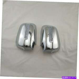 N[Jo[ LEDCWP[^2PC2003-2006 Honda CRṼNTCh~[Jo[g Chrome Side Mirror Cover Trim for 2003-2006 Honda CRV with LED Indicator 2PCS