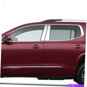 クロームカバー 2017-2019 GMC Acadiaの4PCステンレス鋼の柱ポストカバー 4pc Stainless Steel Pillar Post Covers for 2017-2019 GMC Acadia