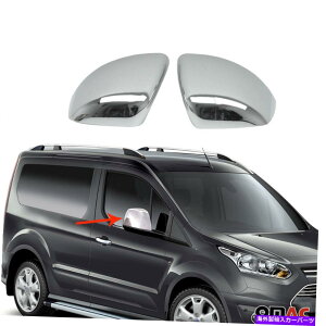 �N���[���J�o�[ Ford Transit Connect 2014-2021 Chrome�T�C�h�~���[�J�o�[�L���b�v���C�h2 PCS Fits Ford Transit Connect 2014-2021 Chrome Side Mirror Cover Cap Wide 2 Pcs�y���s�A���i�z