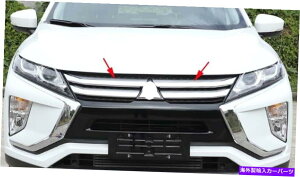 N[Jo[ tgop[OK[hJo[18-21̎OHGNvXNXÑg Front Bumper Grille Guard Cover Trim For 18-21 Mitsubishi Eclipse Cross Chrome