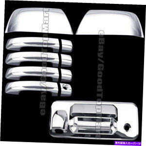 N[Jo[ g^EchEN[Max 2014-2018 ChromeJo[~[+ 4hA+e[Q[gJ For Toyota TUNDRA CREW MAX 2014-2018 Chrome Covers Mirrors+ 4 Doors+Tailgate Cam