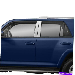 �N���[���J�o�[ 2010�N����2019�N�̃X�e�����X�|�̒��̃|�X�g�J�o�[�g���^4runner4�s�[�X Stainless Steel Pillar Post Covers for 2010-2019 Toyota 4Runner 4 Pieces�y���s�A���i�z