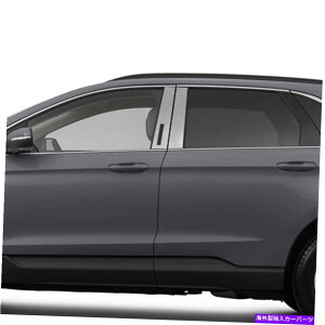 �N���[���J�o�[ 2015�N����2019�N�̃t�H�[�h�G�b�W�̒��̃|�X�g�J�o�[�i�X�e�����X�|4PC�j Pillar Post Covers for 2015-2019 Ford Edge (Stainless Steel 4pc)�y���s�A���i�z