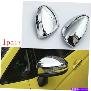 N[Jo[ z_tBbgWY2014-2020̖邢NGNXeAAr[~[Jo[g Bright Chrome Exterior Rear View Mirror Cover Trim For Honda Fit Jazz 2014-2020