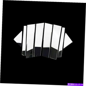 �N���[���J�o�[ �{���{XC40 2019-2021�X�e�����X�����J�[�E�B���h�EBC�s���[�J�o�[�g����8x For Volvo XC40 2019-2021 Stainless Polishing Car Window BC Pillar Cover Trim 8X