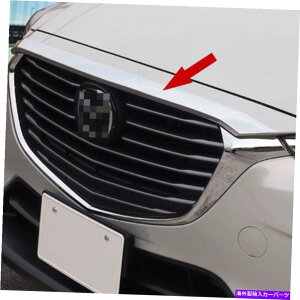 N[Jo[ }c_CX-3 2016-2021 ABSNtgt[hOJo[{lbggK[jbV Fits Mazda CX-3 2016-2021 ABS Chrome Front Hood Grill Cover Bonnet Trim Garnish
