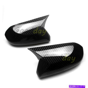 N[Jo[ g^J̃obN~[Jo[g2018-2020z[X^CJ[{t@Co[ Rearview Mirror Cover Trim for Toyota Camry 2018-2020 Horns Style Carbon Fiber