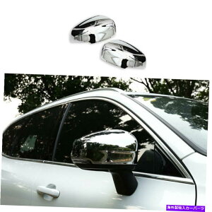 N[Jo[ Volvo XC60 2018-2021 Bright ChromeobN~[LRJo[gɓKĂ܂ Fit For Volvo XC60 2018-2021 Bright Chrome Rearview Mirror L&R Decor Cover Trim
