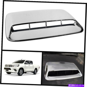 �N���[���J�o�[ �g���^�n�C���b�N�X�����HM70 M80 2015-18�̃N�����t�����g�X�N�[�v�{���l�b�g�t�[�h�J�o�[ CHROME FRONT SCOOP BONNET HOOD COVER FOR TOYOTA HILUX REVO M70 M80 2015-18�y���s�A���i�z