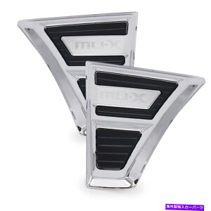 N[Jo[ NubNhATChxggL + r for isuzu mu -x suv 2wd 4wd 2014-2020 Chrome Black Door Side Vent Trim L + R For Isuzu Mu-X SUV 2WD 4WD 2014 - 2020