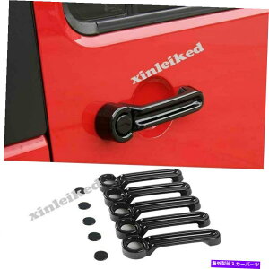 N[Jo[ 10pgvubN4hAnh+e[Q[gJo[W[vO[JK 2007-18̃g 10P Triple Black 4 Door Handle+Tailgate Cover Trim for JEEP Wrangler JK 2007-18