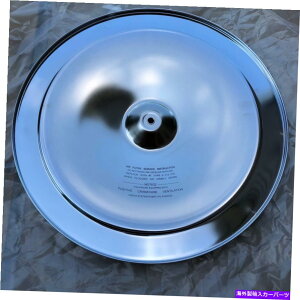 N[Jo[ V{[NGAN[i[WgbvSB BBGWVNXN[J[u65-69V Chevrolet Chrome Air Cleaner Lid Top SB BB Engines Silk Screen Curve 65-69 NEW