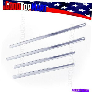 N[Jo[ N[LuVo[h2500 3500 2015-2017 4PCEBhEVX`[NJo[ For CREW CAB SILVERADO 2500 3500 2015-2017 4PC Window Sill STEEL Chrome Covers