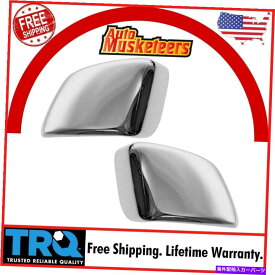 クロームカバー トレイルリッジクロムトウミラーキャップカバーアップグレードと日産タイタン用のペアセット Trail Ridge Chrome Tow Mirror Cap Cover Upgrade and Pair Set for Nissan Titan