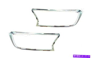 N[Jo[ Ford Ranger T6 Pickup 2015-2019̃NwbhCgJo[g̎gp CHROME HEADLIGHTS COVER TRIM USE FOR FORD RANGER T6 PICKUP 2015 - 2019