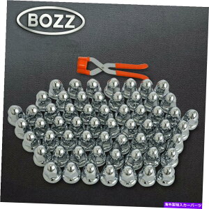 �N���[���J�o�[ �N����ABS�v���X�`�b�N��������O�i�b�g60pcs�J�o�[�A33mm�t�����W�t�������c�[�� Chrome ABS Plastic Pointed Lug Nut 60pcs Covers, 33mm Flanged W/ Removal Tool�y���s�A���i�z