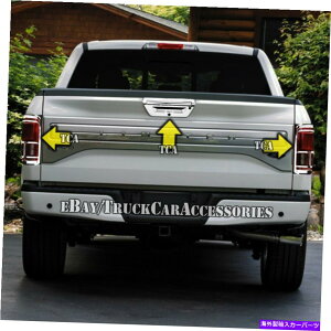N[Jo[ ChromeJo[2015 2016 Ford F-1502̃e[Cgƃe[Q[gJz[ Chrome Covers Set 2 Taillights & Tailgate Camera Hole For 2015 2016 FORD F-150