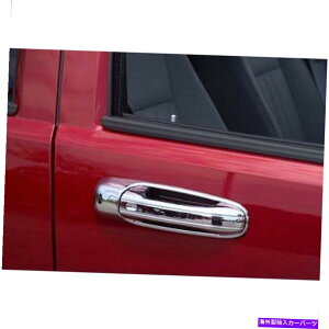 �N���[���J�o�[ 2006�N����2009�N�̎O�H���C�_�[��4�̃N�����h�A�n���h���J�o�[�̃Z�b�g Set of 4 Chrome Door Handle Covers for 2006-2009 Mitsubishi Raider