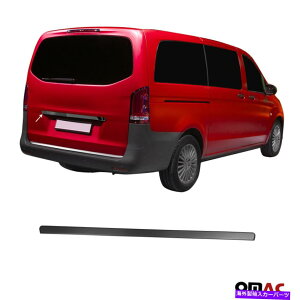 N[Jo[ ZfXgXW447 2016-2022_[NNgNWOunhJo[X`[ For Mercedes Metris W447 2016-2022 Dark Chrome Trunk Lid Grab Handle Cover Steel