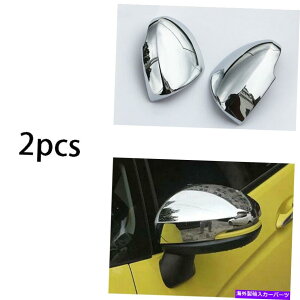 N[Jo[ Ar[TChhA~[Jo[Jo[ABS邢NtBbgz_tBbgWY14-20 Rear View Side Door Mirror Cover ABS Bright Chrome Fit For Honda Fit Jazz 14-20
