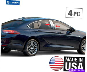 N[Jo[ 2018-2020rCbN[K4PCXeXANZgs[|XggJo[I[o[C Fits 2018-2020 Buick Regal 4PC Stainless Accent Pillar Post Trim Cover Overlay