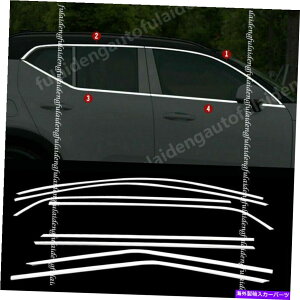 �N���[���J�o�[ �{���{XC40 2018-2021�X�e�����X�J�[�h�A�E�B���h�E�~�n�̕~�n�g�������[���f�B���O�J�o�[�g���� For Volvo XC40 2018-2021 Stainless Car Door Window Sill Trim Molding Cover trim