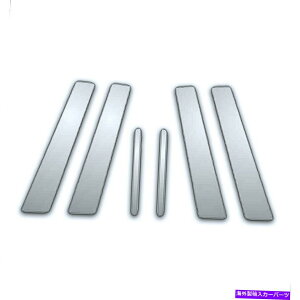 N[Jo[ 4DR 6PCNTChJo[04-08}c_3 I 4Dr 6Pc Chrome Pillar Side Covers for 04-08 Mazda 3 I