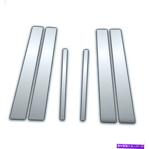 N[Jo[ 07-15GbW/ mkx6 PCNs[TChJo[ 6 Pc Chrome Pillar Side Covers for 07-15 Edge/ Mkx